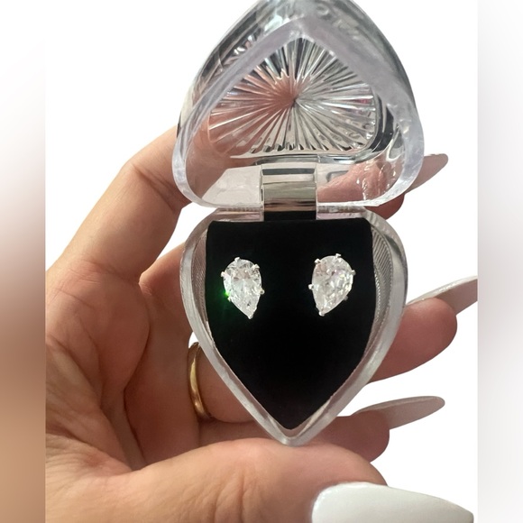 Swarovski Jewelry - Swarovski’s clear Ice Teardrop Shaped Earrings